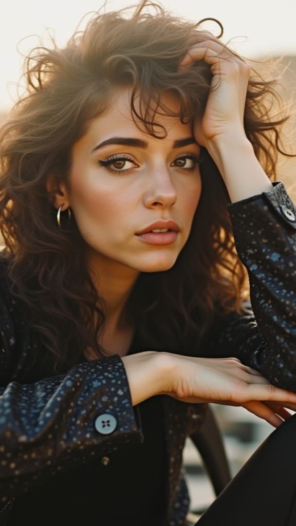 Cinematic Portrait of Mandy with Dramatic Lighting