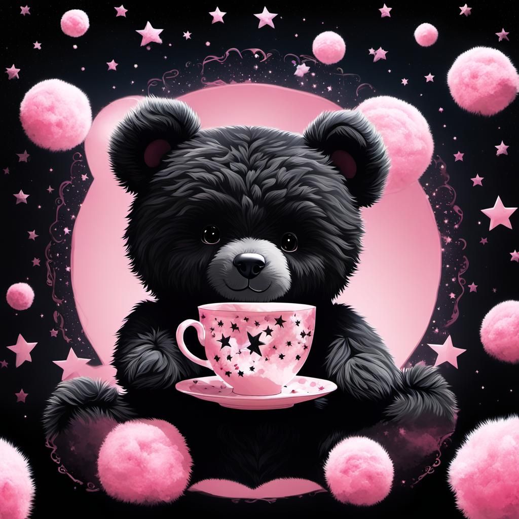 Double Exposure: Teddy Bear's Pink Tea Party