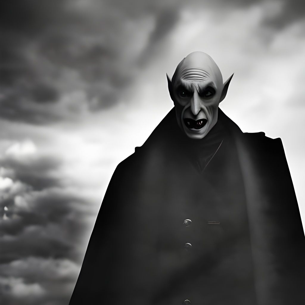 Nosferatu: Max Schreck in Silent Horror Style