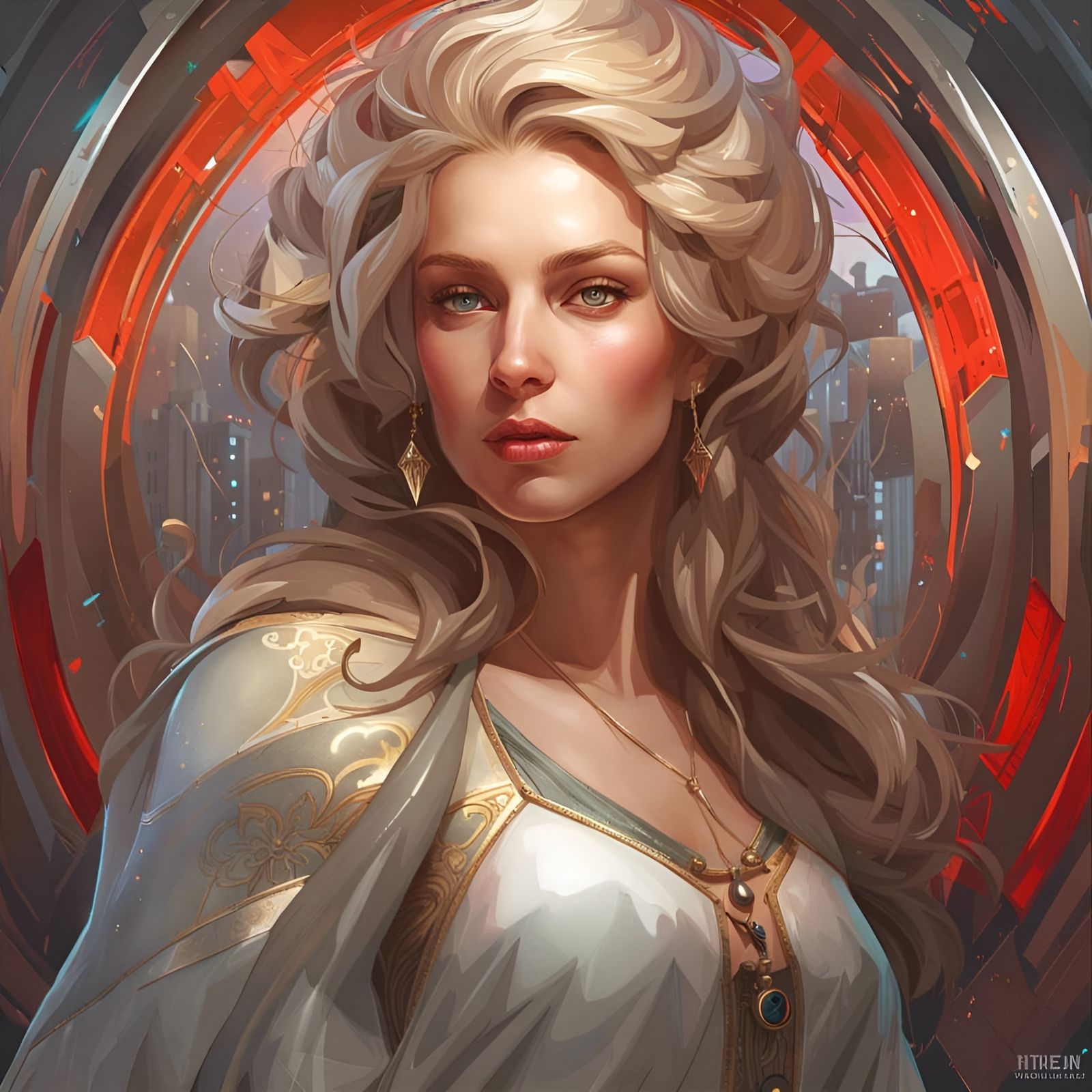 Supercomputer Beauty: Hyperdetailed Portrait in Art Nouveau ...