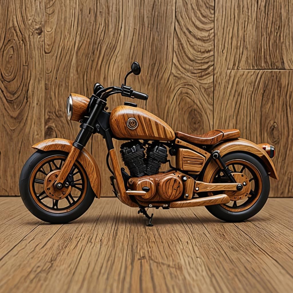 100% teakwood motorcycle
