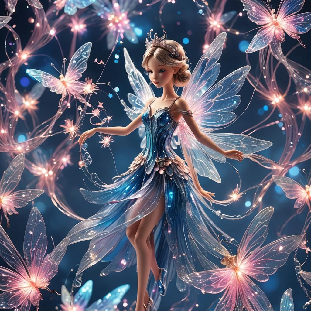 Delicate butterfly fairy