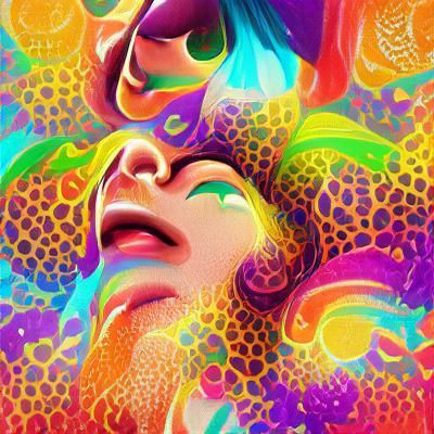Colorful Psychedelic Pattern Poster Art