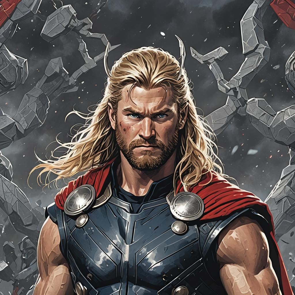 Avenger Thor Odinson Digital Rendering