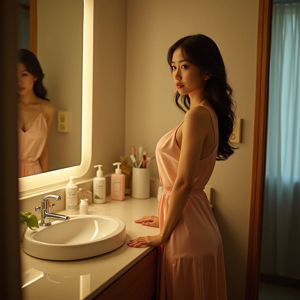 Elegant Morning Routine in Soft Light