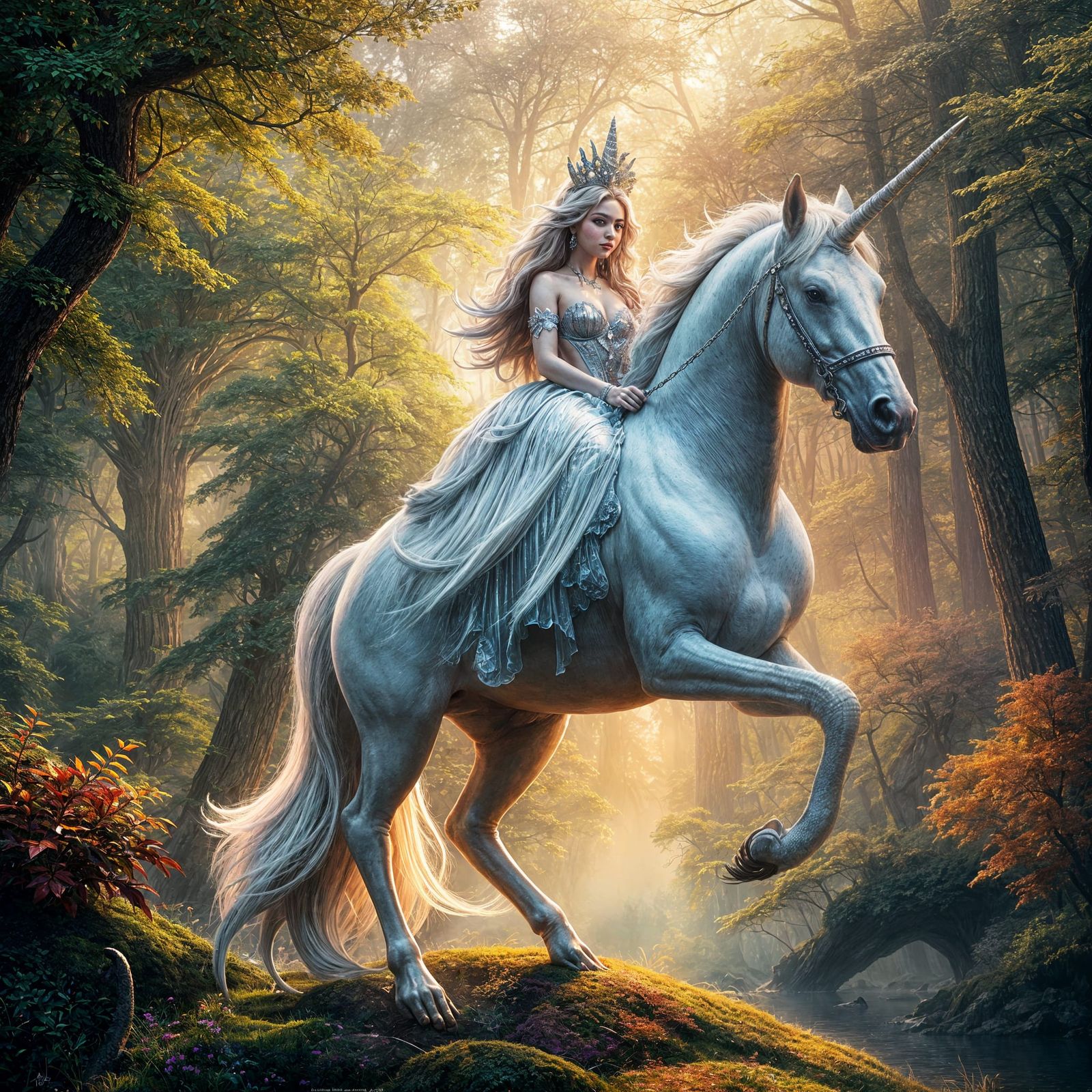 Enchanted Forest Fantasy Ride in Vibrant Detail