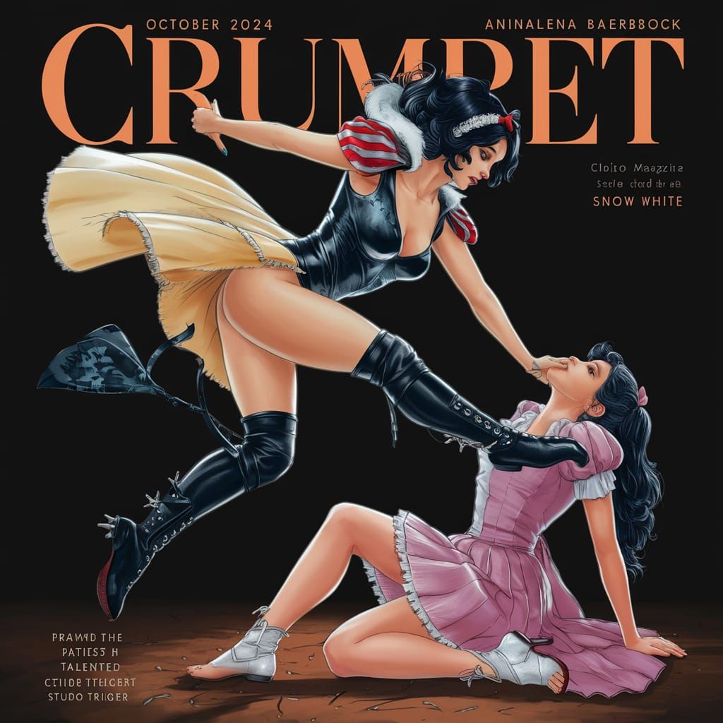 Provocative Manga Cover: Snow White in Leather