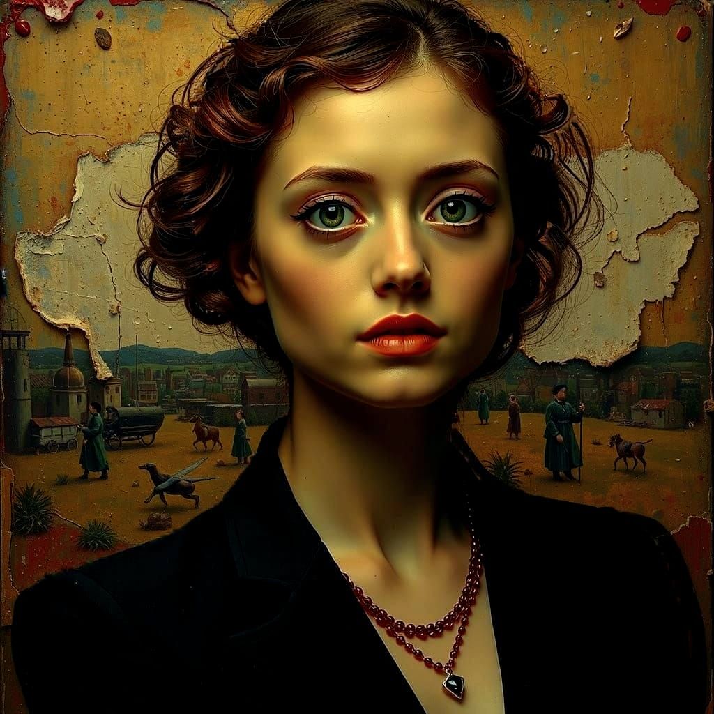 Abstract Swirling Forms in Vivid Red Tones