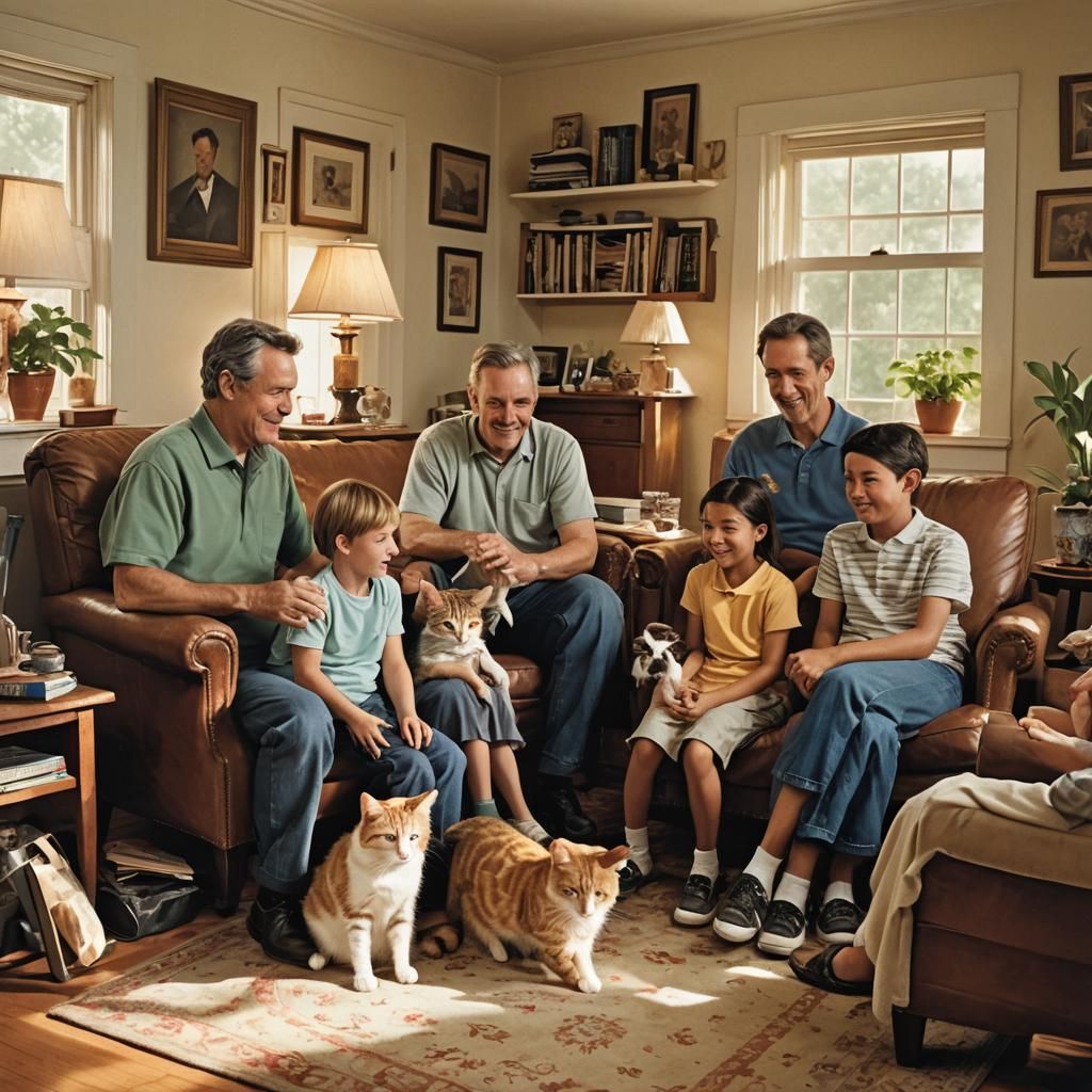 Heartwarming Father's Day Family Revelation with Kittens