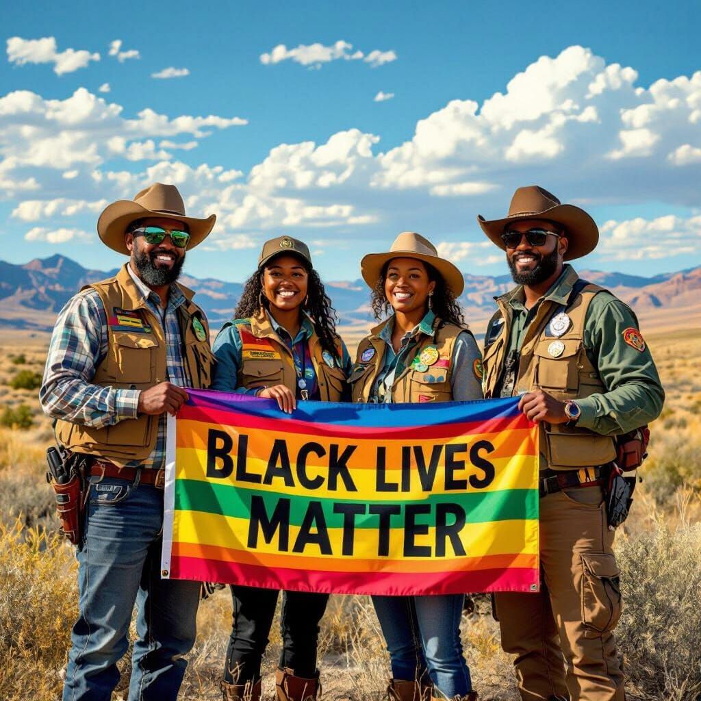 BLM Employees Support Black Lives Matter: Fine Art Portrait