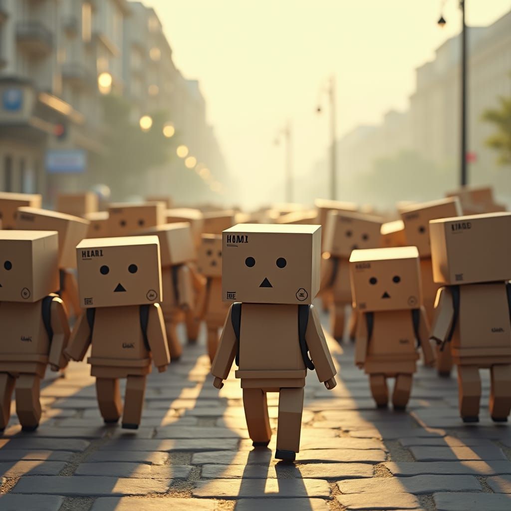 Anthropomorphic Squares Commute on Alien Planet