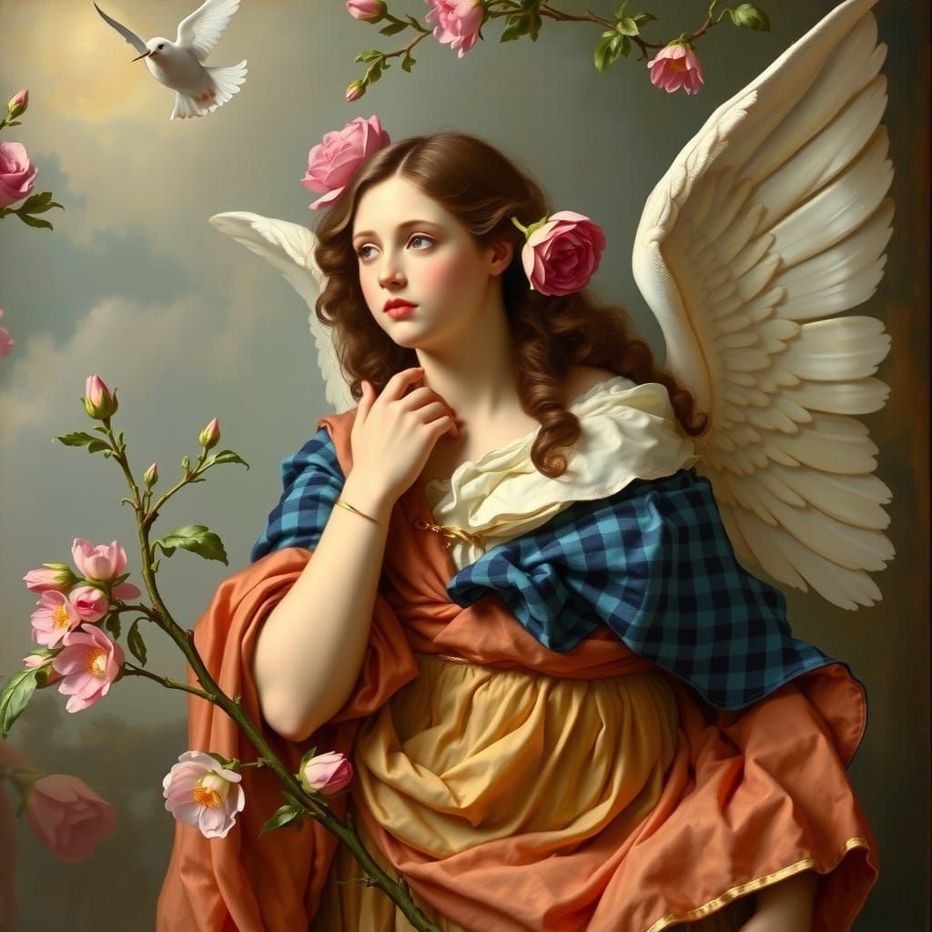 Vernal Angel in Baroque Style