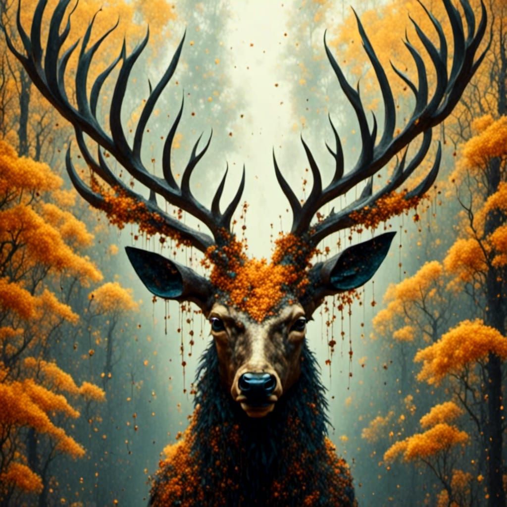 Stag in Rutting Season: High-Definition CGI
