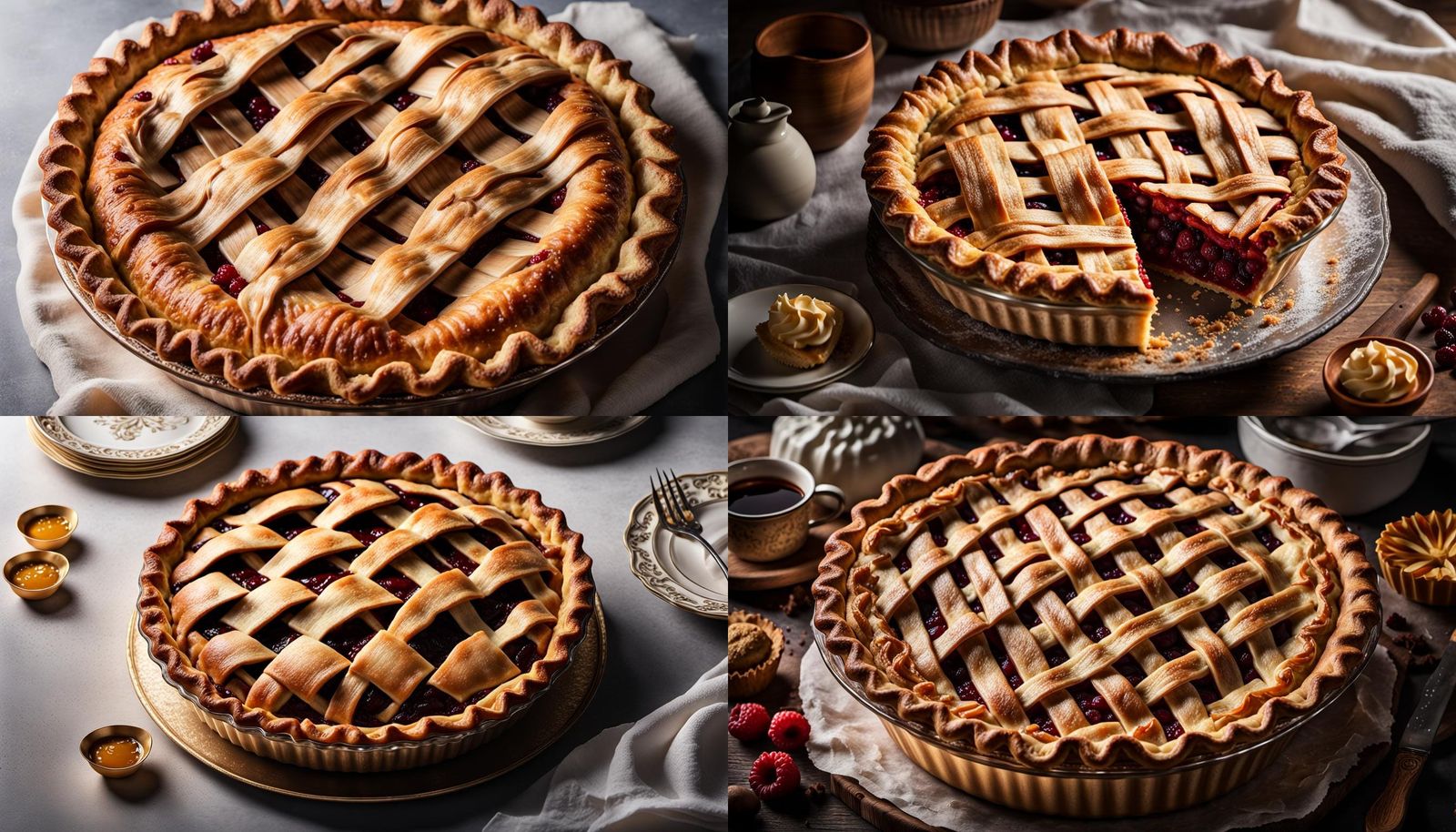 Detailed Artwork Celebrating the Artistry of Pie Baking