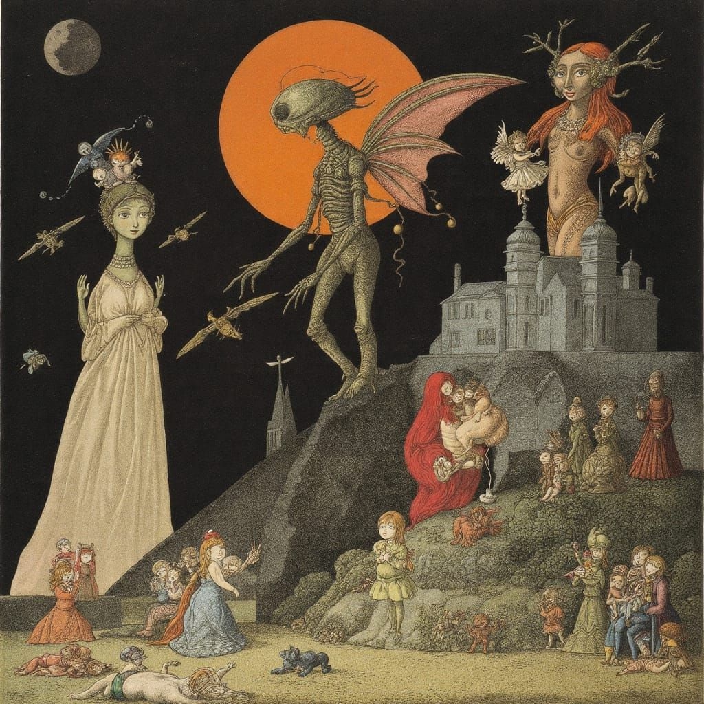 Alien Invasion in Northern Renaissance Style