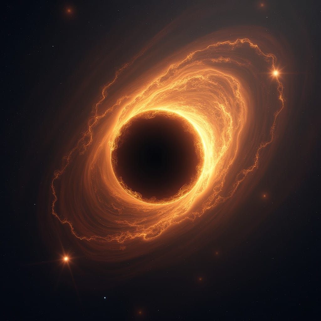Cosmic Dance: Yellow Star Meets Black Hole in Ophiuchus