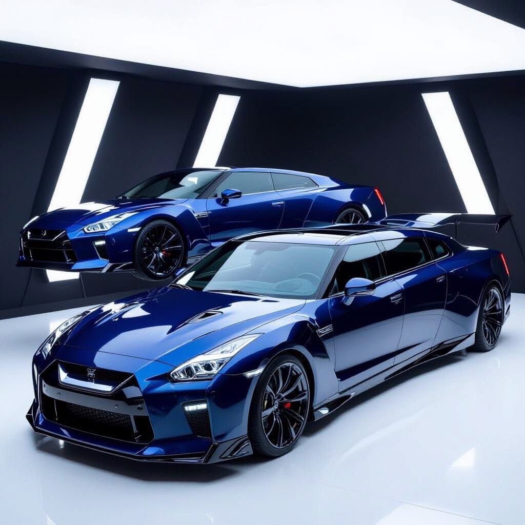 Custom Nissan GTR Limousine Concept Render
