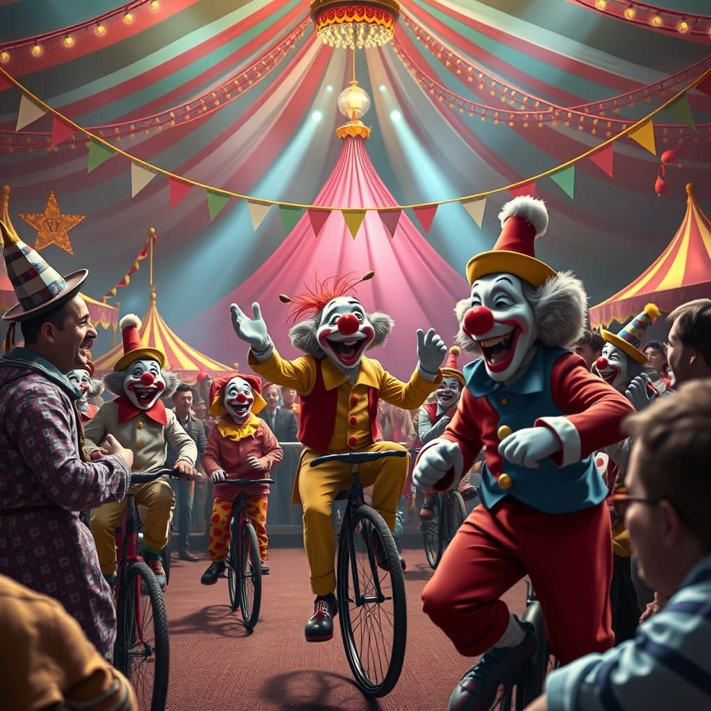 Circus of Joy: Vibrant Big Top Spectacle