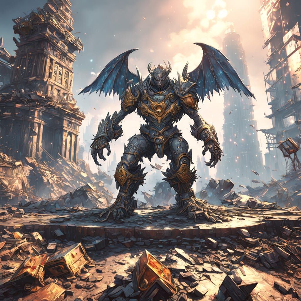 Telekinetic Superhero Battles Robot Enemies in Post-Apocalyp...