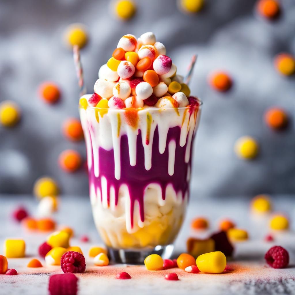 Monster Mash Milkshake: Professional Food Photography