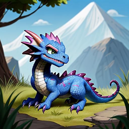 Give Cosmo a pet – a baby dragon that they found on one of their adventures!