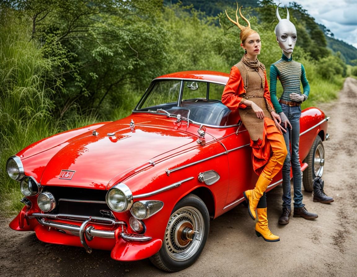 Surreal Alien Restaurant Celebration: Photorealistic Photogr...