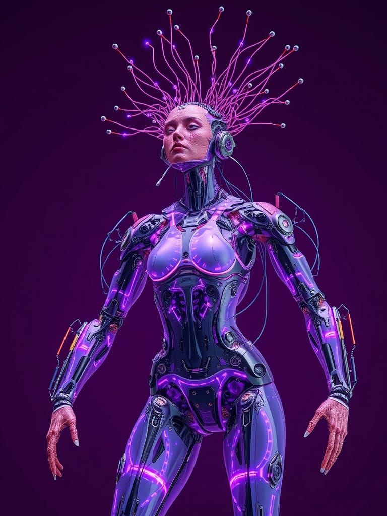 Cyberpunk Goddess of Industry