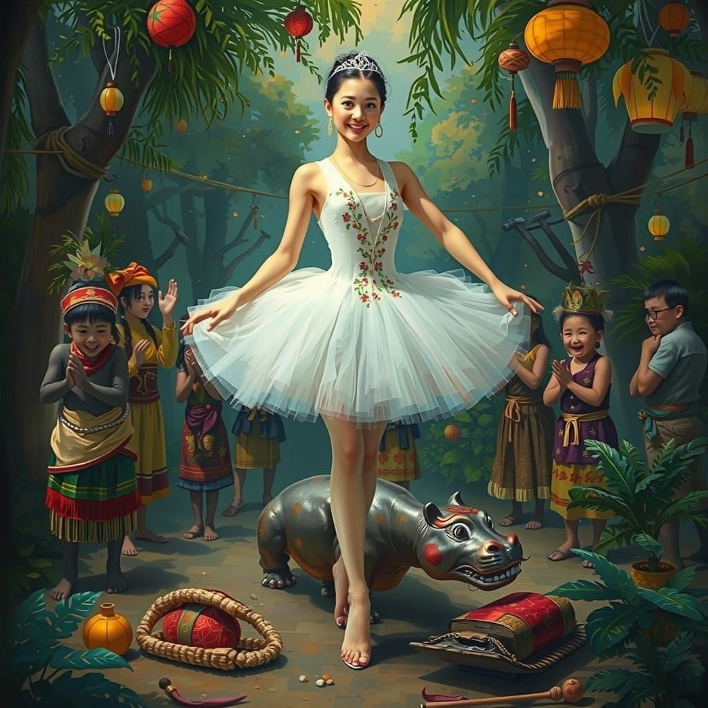 Ballerina in the jungle