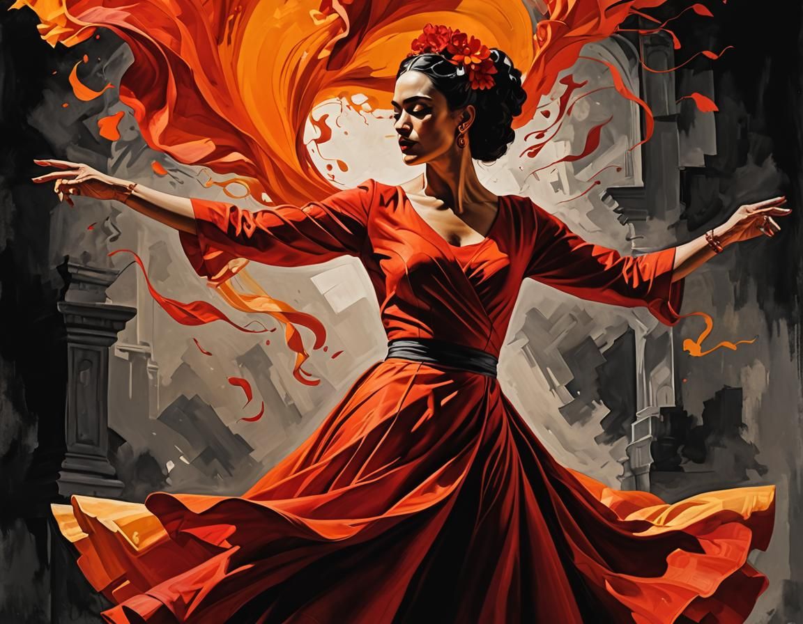 Flamboyant Flamenco Dancer...