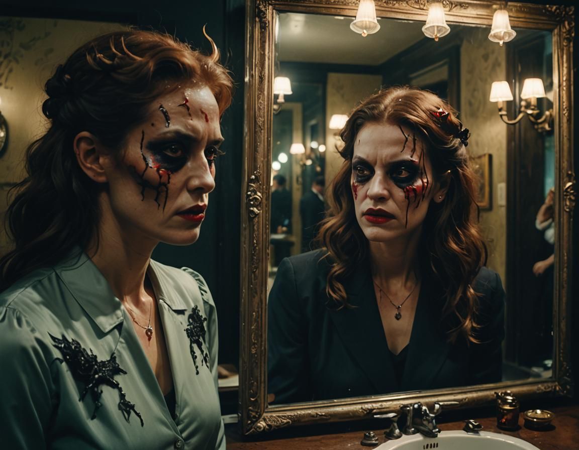 Cinematic Mirror Scene: Devil Causes Faint