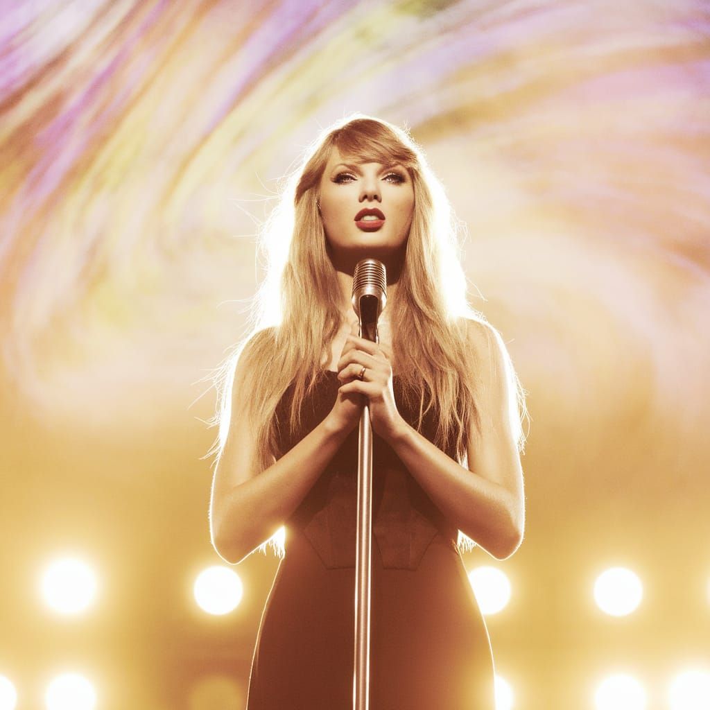 Taylor Swift Shines on Vibrant Stage in Dreamy Light
