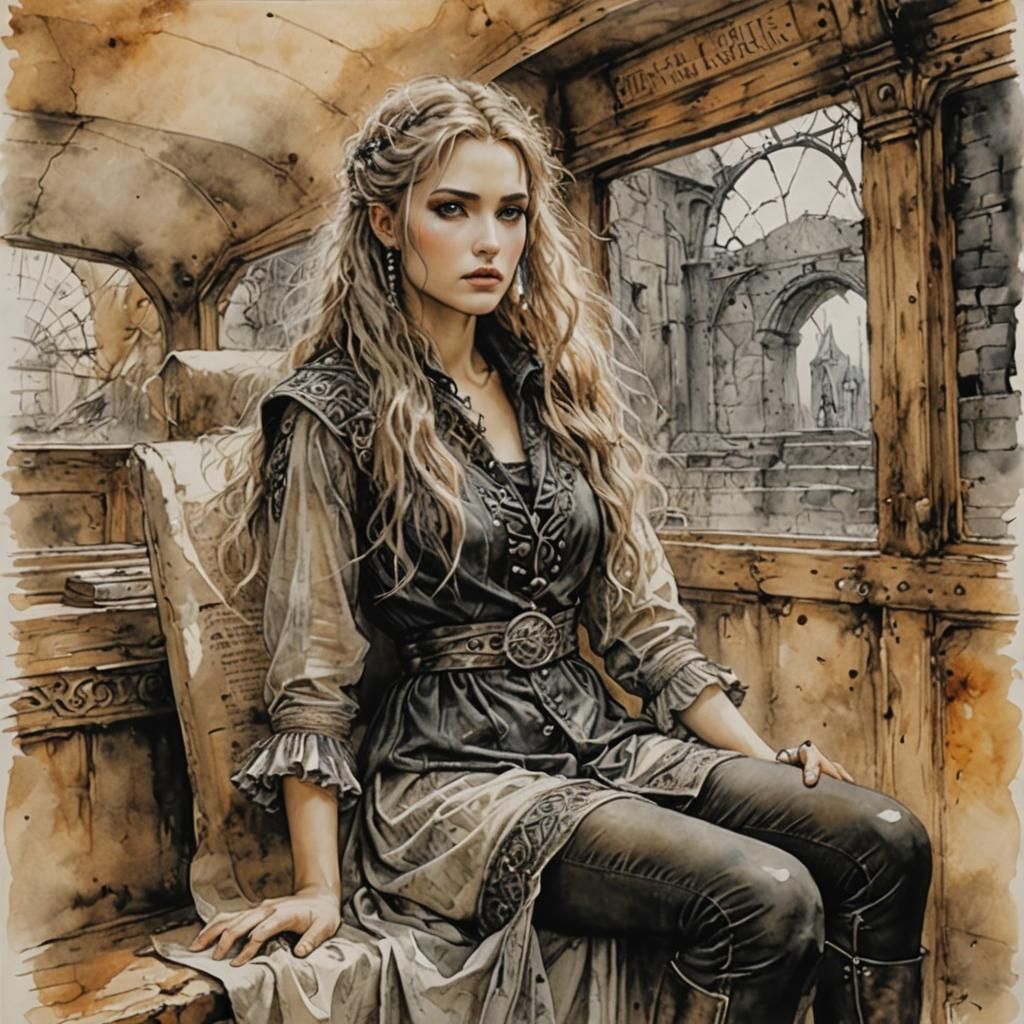 Neon Noir Film Still: Woman in Taxi on Rainy Night