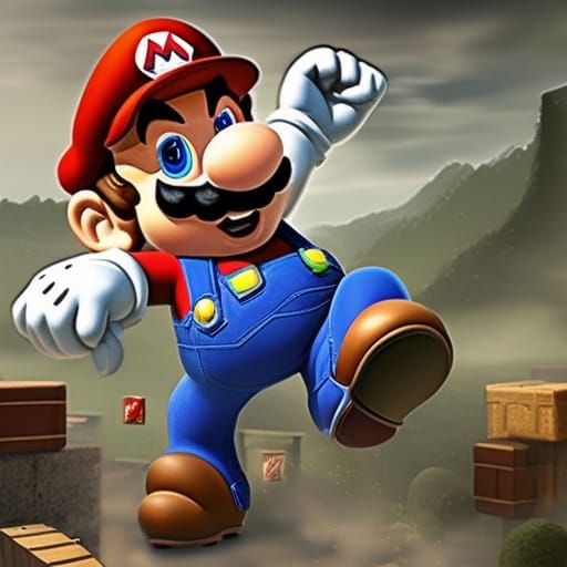 Realistic Mario Played by Chris Pratt: 8K Art