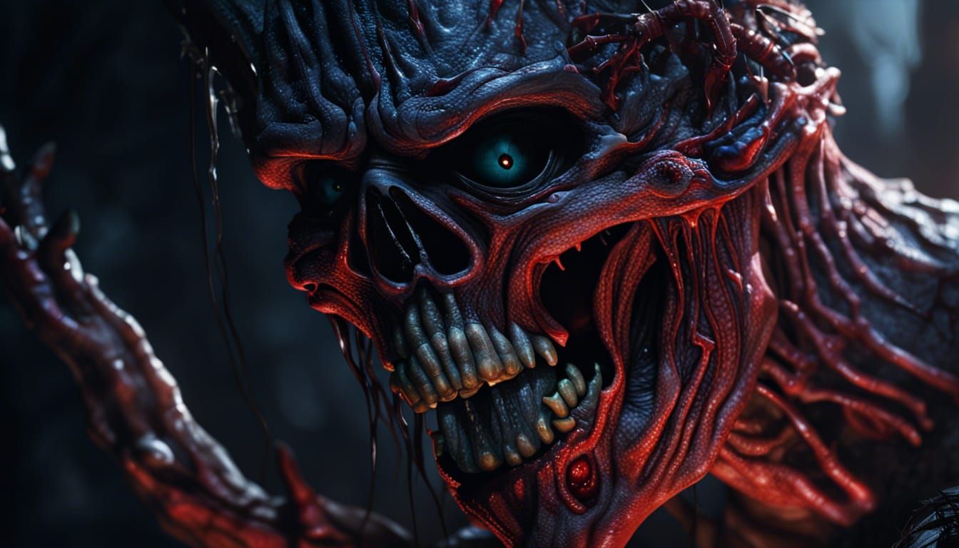 Demonic Ash: An Evil Dead Digital Illustration