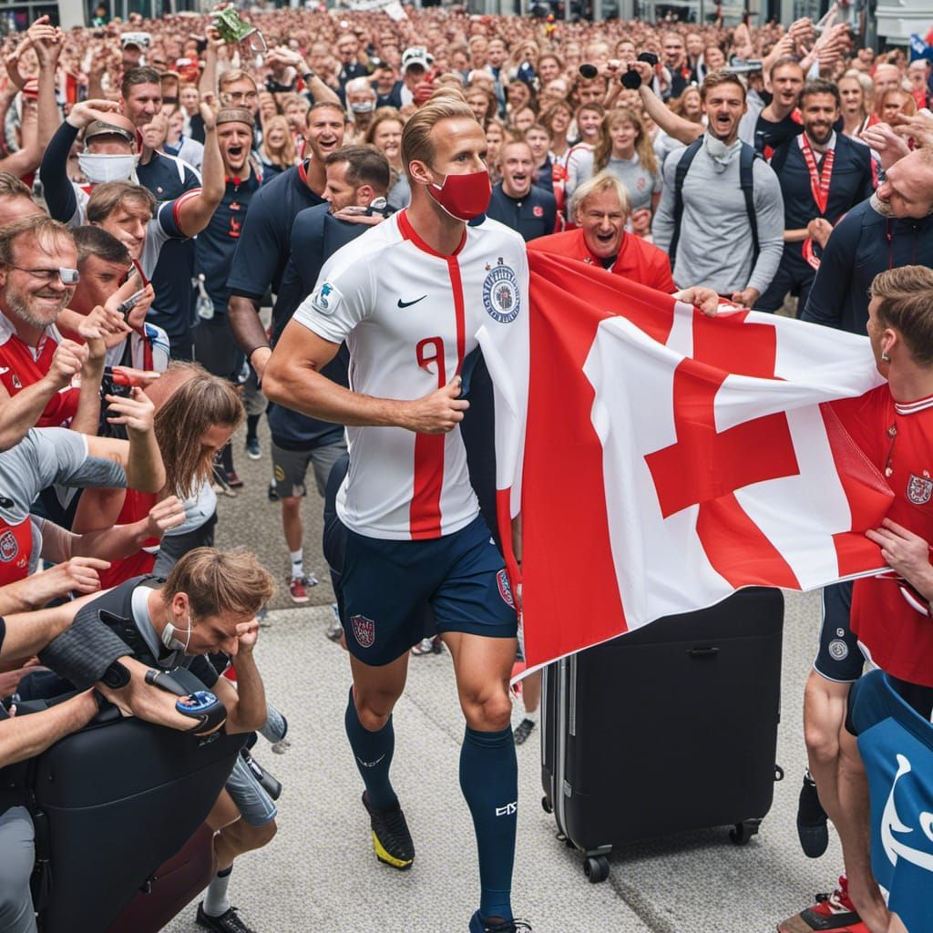 Harry Kane Celebrates Germany Transfer: Graffiti Art