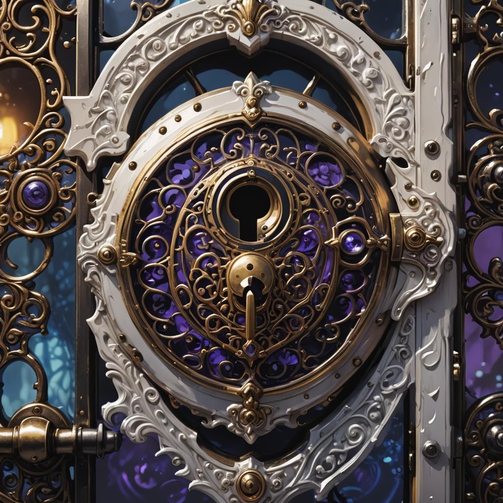Detailed Fantasy Lock Concept Art in 8K