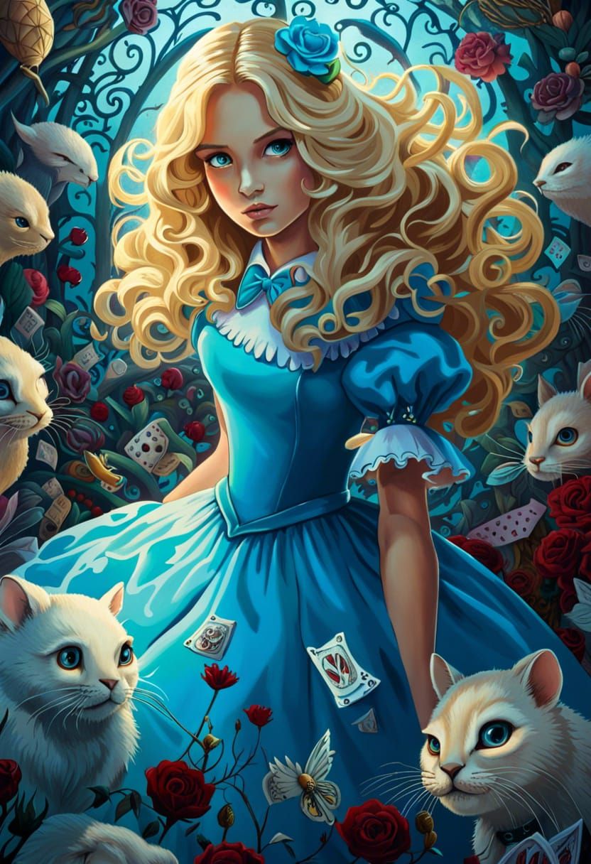 Alice in Wonderland Digital Art