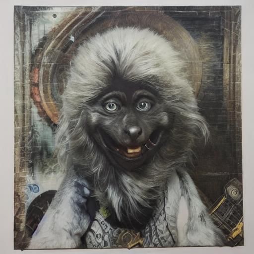 Sinister Skunk Animatronic in Dreamcore Style