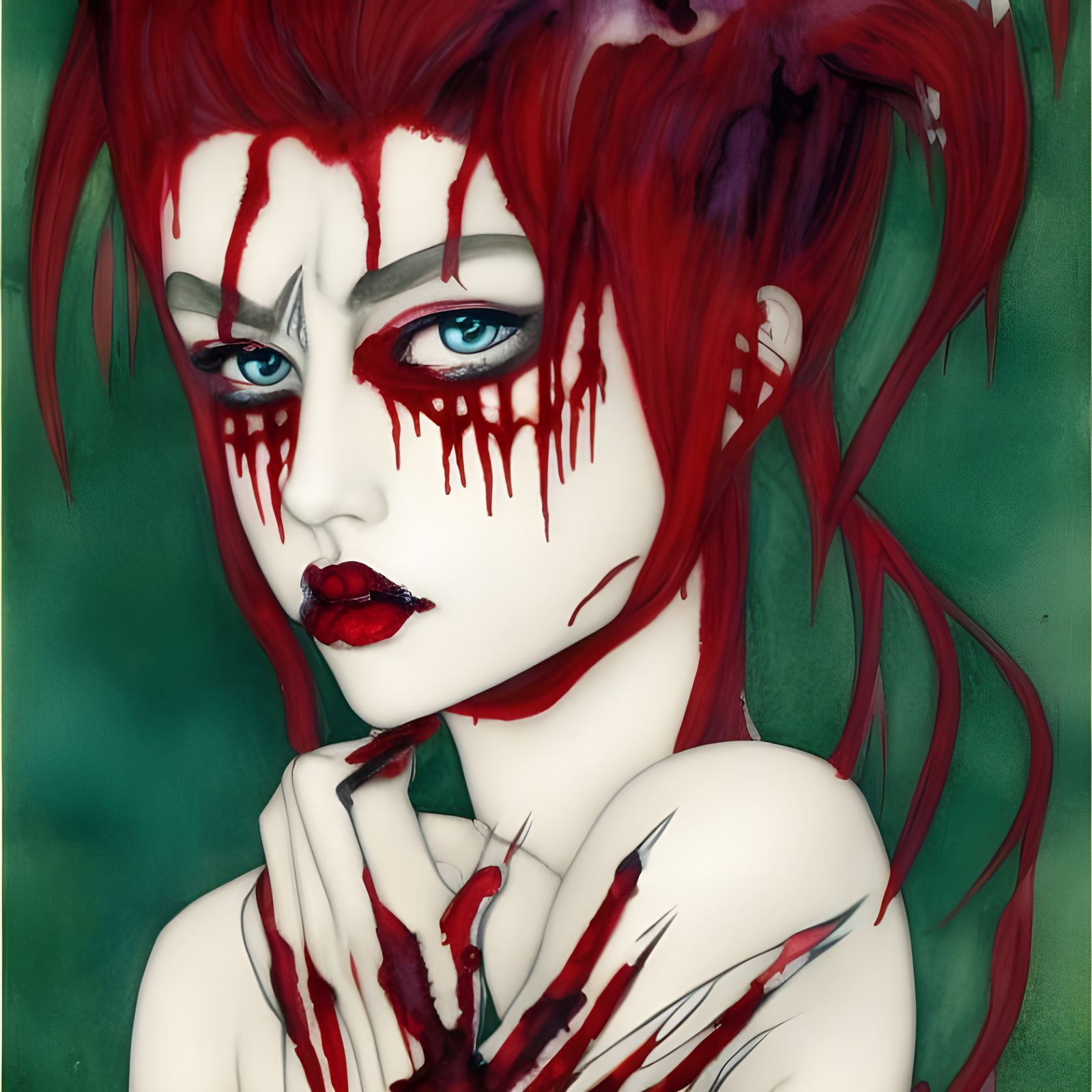 Egon Schiele does vampire