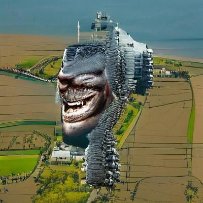 Monolithic Giant in Barren Landscape