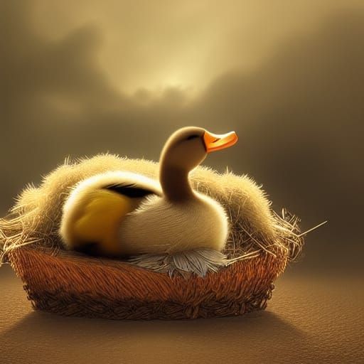 Realistic Duckling Hatching: Digital Matte Painting