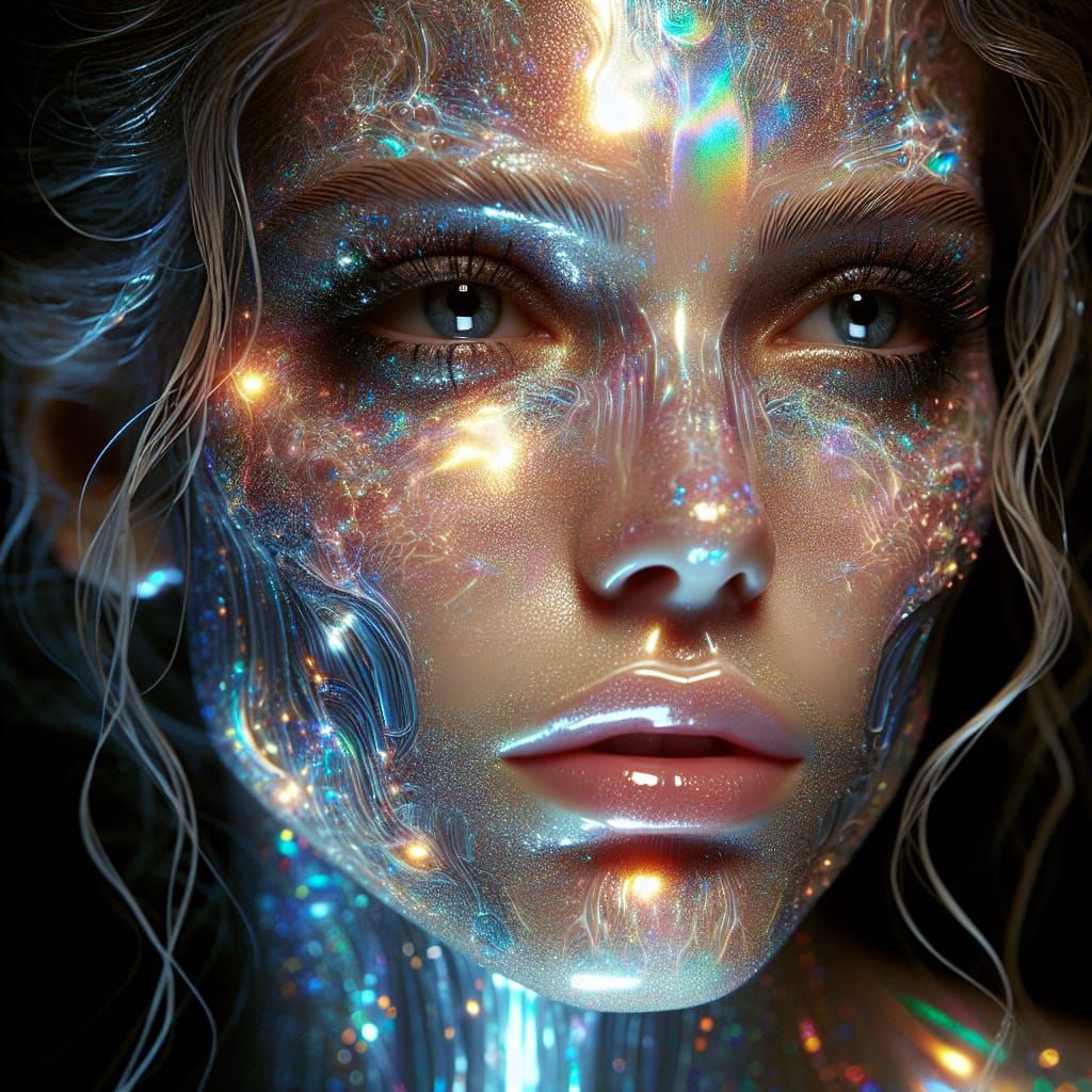 Ethereal Oil Painting Portrait of a Woman