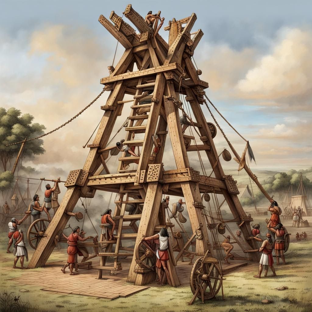 Aztec Trebuchet in the Medieval Age