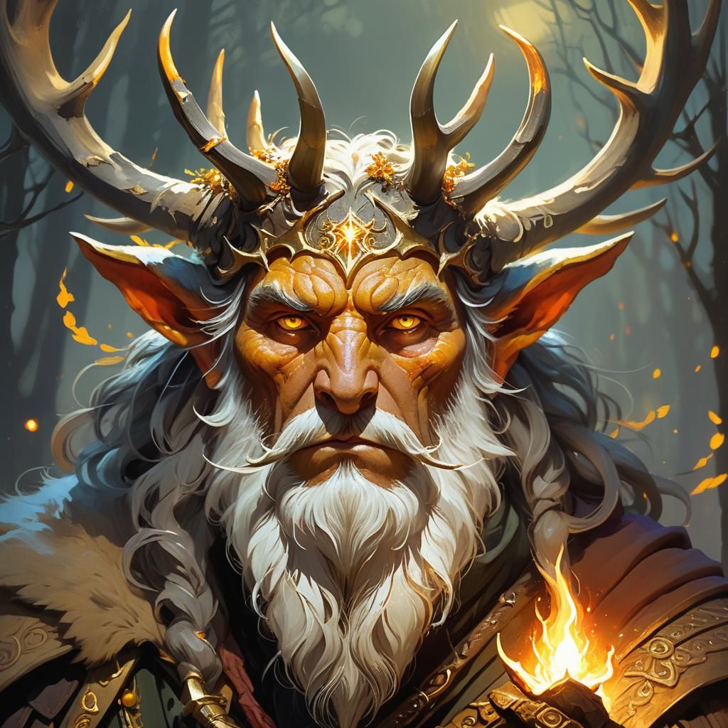 Luminescent Portrait of Herne the Hunter