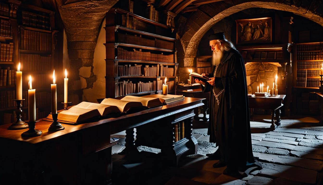 The 'Arcanum Bibliotheca', at old Castle Blackwood