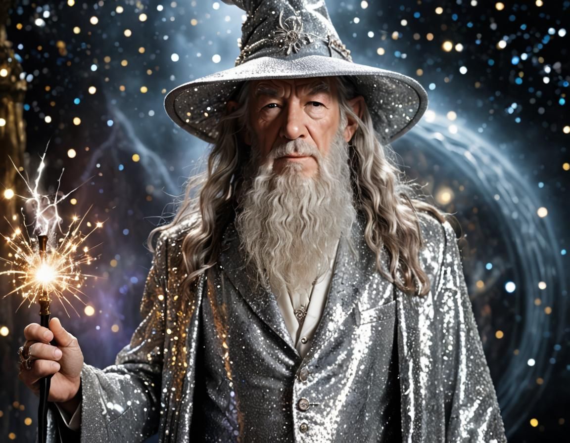 Gandalf in a Sparkly Tuxedo: Fantasy Photo