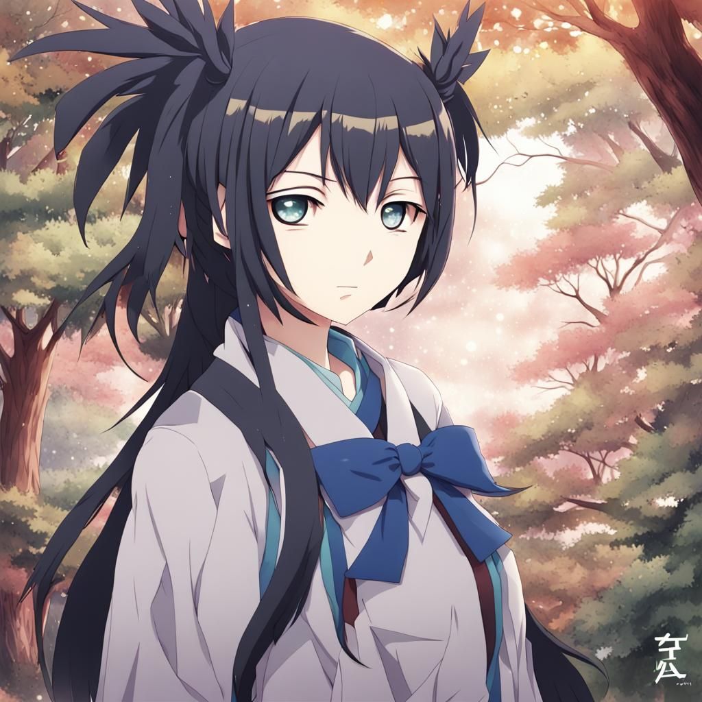 Makima Anime Key Visual in Manga Style