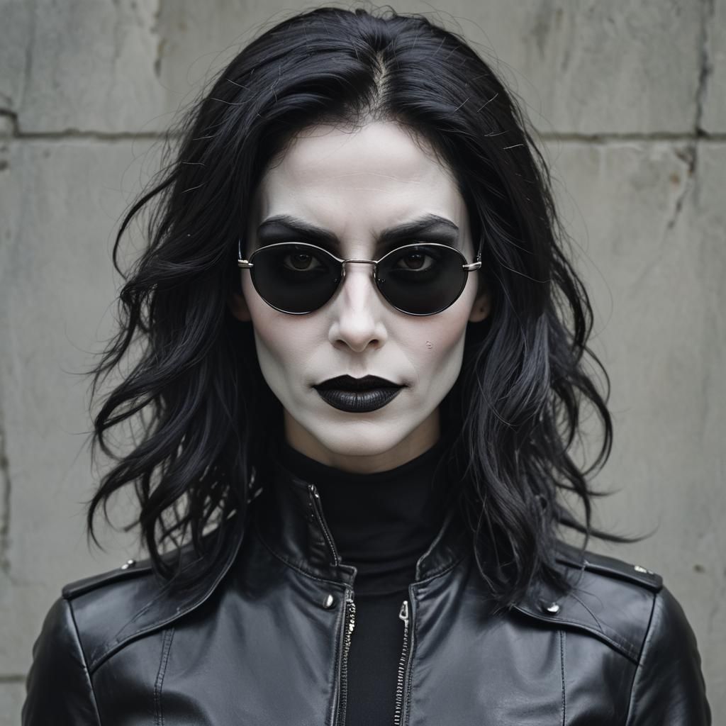 Undead Vampire Woman Portrait in Hyperrealistic Style