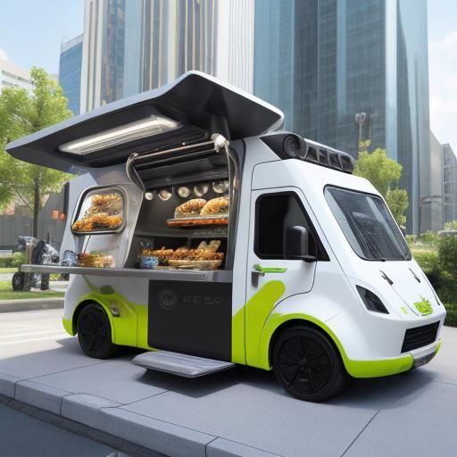 Cat-Shaped Spaceship Food Truck of the Future