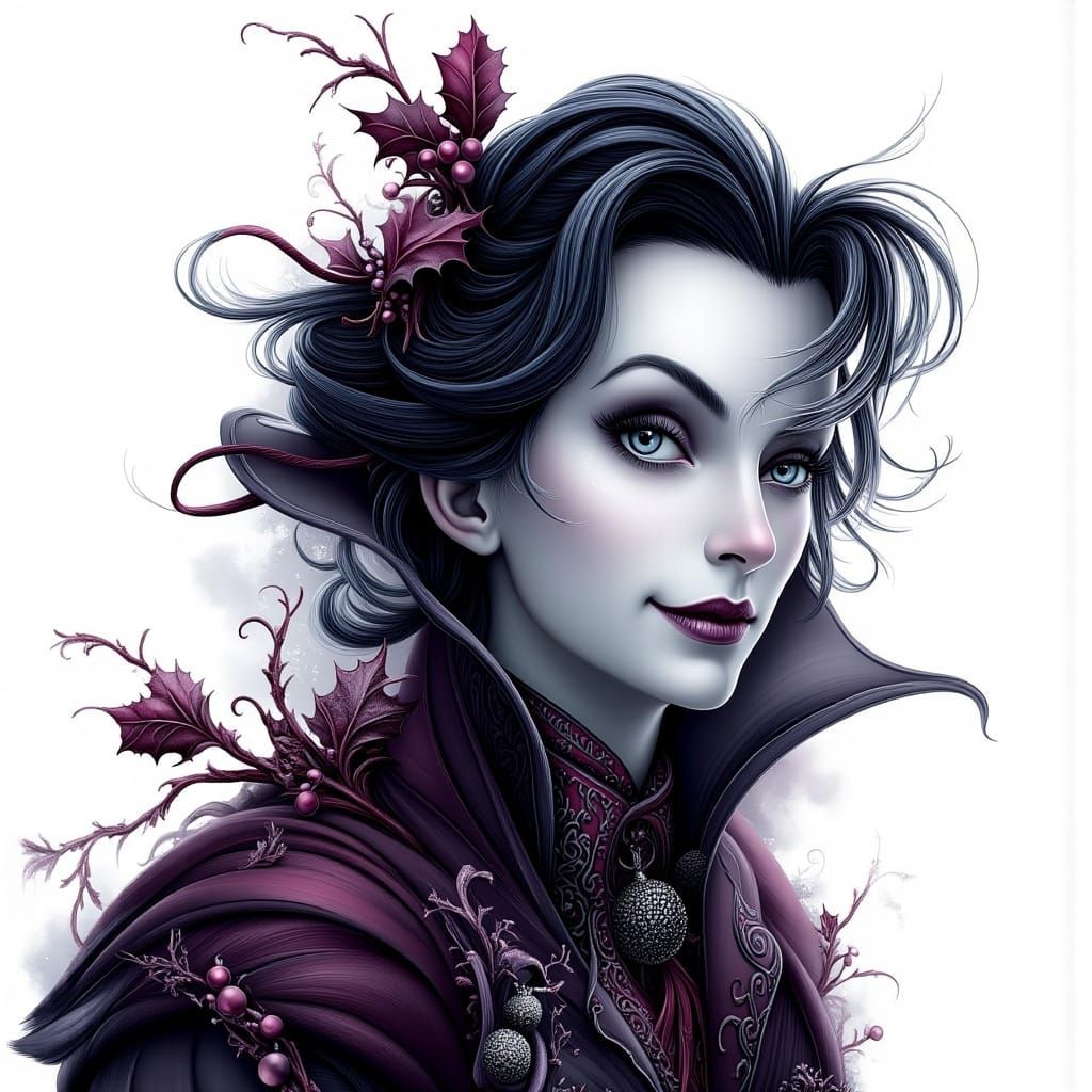 Gothic Prince in Nightmare Before Christmas Style